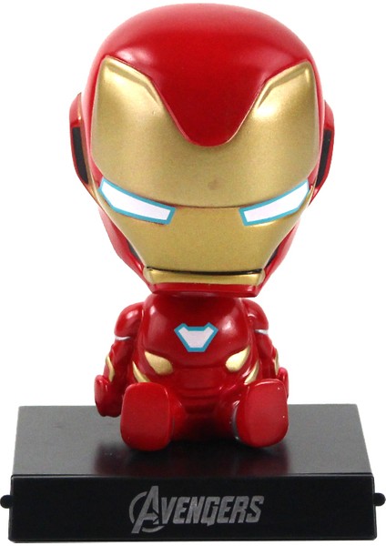 12 cm Bobble Kafa Şekil Jack Örümcek Adam Hulk Dikiş Kaptan Amerika Deadpool Thanos Demir Adam Model Oyuncak Araba Dekorasyon Telefon Tutma (Yurt Dışından)