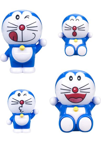 4 Adet Doraemon Süsler Güzel Şekil Mini Kek Dekorasyon Doraemon Anime Figürü Oyuncak Araba Dekor (Yurt Dışından)