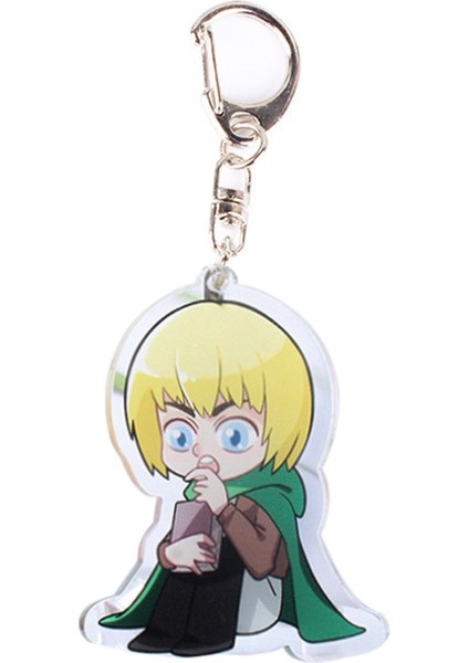 Anime Figürü Anahtarlık Şeffaf Baskı Akrilik Anahtarlık Anime Attack On Titan (Yurt Dışından)