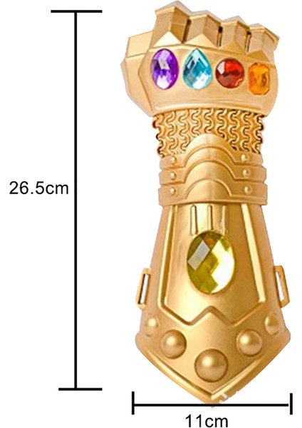 Thanos Demir Adam Maskesi Işıltılı Gözler LED Taşlar Oyuncak Cosplay Sahne ile Eldiven (Yurt Dışından)
