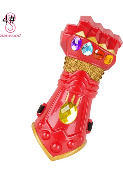 Thanos Demir Adam Maskesi Işıltılı Gözler LED Taşlar Oyuncak Cosplay Sahne ile Eldiven (Yurt Dışından)