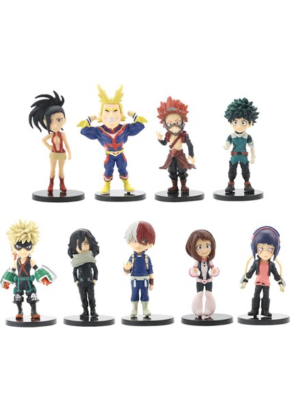 9 Adet/takım Anime Figürü My Hero Pvc Smack Izuku Midoriya Shouto Todoroki Katsuki Boku Inanılmaz Heros Oyuncaklar Bebek Hediye (Yurt Dışından)