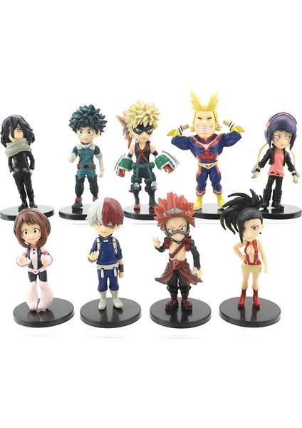 9 Adet/takım Anime Figürü My Hero Pvc Smack Izuku Midoriya Shouto Todoroki Katsuki Boku Inanılmaz Heros Oyuncaklar Bebek Hediye (Yurt Dışından)
