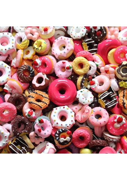 Yeni 10 Adet Mini Şeker Çörek Ekmek Bebek Gıda Ölçeği Dollhouse Minyatür Kek Aksesuarları Ev Zanaat Dekor Kek Çocuk Mutfak Oyuncaklar (Yurt Dışından)