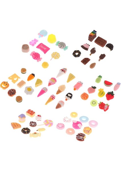 Yeni 10 Adet Mini Şeker Çörek Ekmek Bebek Gıda Ölçeği Dollhouse Minyatür Kek Aksesuarları Ev Zanaat Dekor Kek Çocuk Mutfak Oyuncaklar (Yurt Dışından)