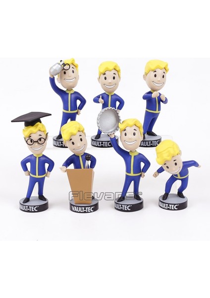 Fallout Vault Boy Bobble Head Doll Pvc Action Figure Koleksiyon Model Oyuncak 7 Stilleri (Yurt Dışından)