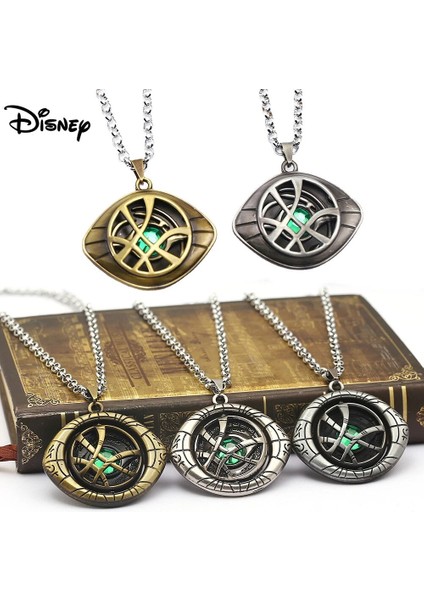 Disney Marvel Avengers Doktor Garip Göz Dönebilen Kolye Kolye Metal Aksiyon Figürü Anime Koleksiyonu Heykelcik Oyuncak Modeli (Yurt Dışından)