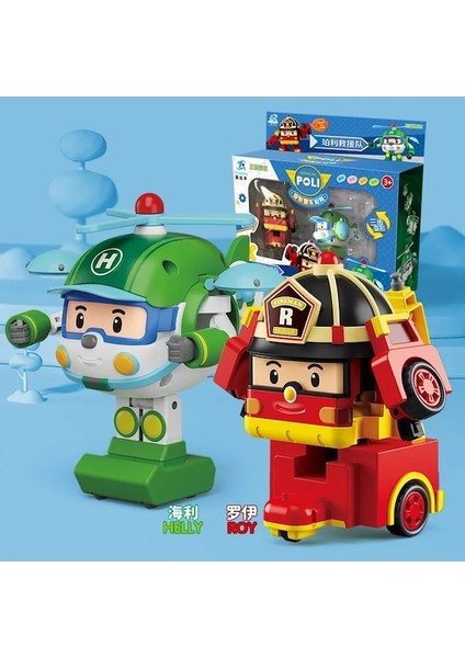 2pcs-3-Robocar Oyuncak Orijinal Poli Oyuncak Dönüştürme Robot Araba Modeli Anime Aksiyon Figürü Oyuncak Çocuklar Noel Hediyesi (Yurt Dışından)