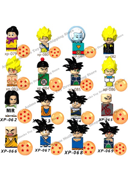 KT1007 KT1009 KT1011 KT1020 Dragon Ball Z Yapı Taşları Mini Anime Karikatür Aksiyon Oyuncak Şekil Birleştirin Tuğla Oyuncaklar Çocuk Için Hediye (Yurt Dışından) modelleri