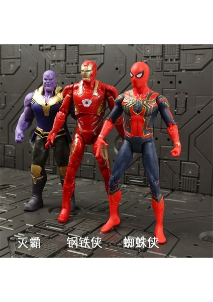 Marvel Avengers 3 Infinity Savaş Filmi Anime Siyah Panter Örümcek Adam Kaptan Amerika Hulk Ironman Thor Aksiyon Figürü Oyuncakları (Yurt Dışından)