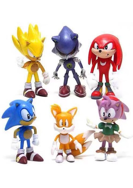 6 Adet Sonic Kirpi Oyuncak Figürü Oyuncaklar Çizgi Film Karakteri Bebek Modeli Çocuk Çocuklar Için (Yurt Dışından) modelleri