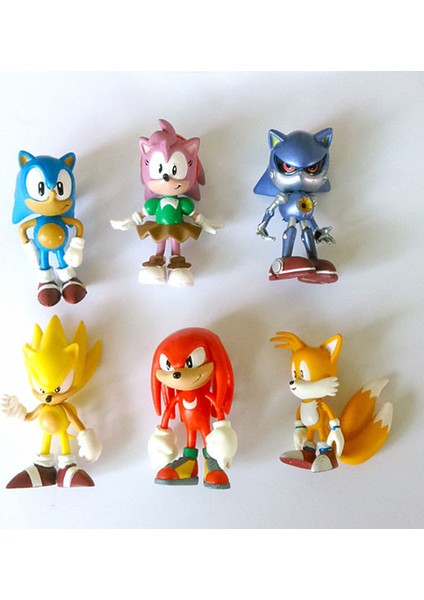6 Adet Sonic Kirpi Oyuncak Figürü Oyuncaklar Çizgi Film Karakteri Bebek Modeli Çocuk Çocuklar Için (Yurt Dışından) fırsatları