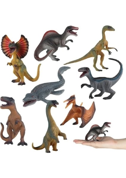 8 Adet Dinosaur-M-8pcs/jurassic Dinozor Simülasyon Modeli Oyuncak Hayvanlar Mini Oda Dekor Boys Için Parti Iyilik Plastik Dinozor Oyuncaklar Çocuklar Için 2-4 (Yurt Dışından)