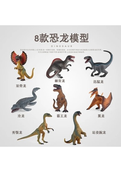 8 Adet Dinosaur-M-8pcs/jurassic Dinozor Simülasyon Modeli Oyuncak Hayvanlar Mini Oda Dekor Boys Için Parti Iyilik Plastik Dinozor Oyuncaklar Çocuklar Için 2-4 (Yurt Dışından)