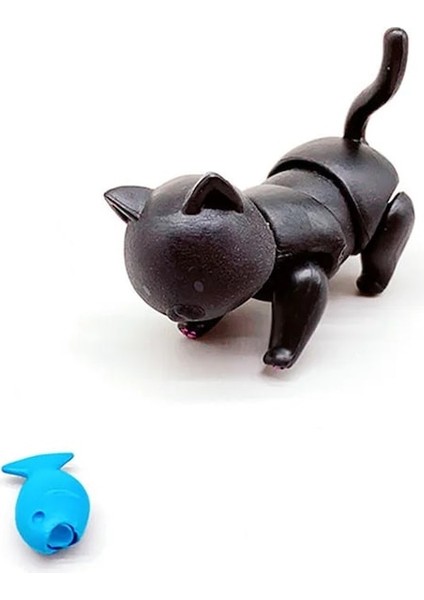 P-6cm Orijinal Bebek 7 Eklemler Kedi Bebek Oyuncak Yiyebilir Balık Kedi Güzel Pet Shop Hayvan Aksiyon Figürü Küçük Oyuncak Bebekler (Yurt Dışından)