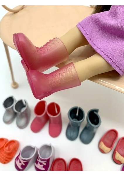 Lacivert-Mini Og Doll Için Her Türlü Ayakkabı Amerikan Doll 15CM Bebek Aksesuarları Plastik Ayakkabı Çantası Gözlük Botları Sandalet Değiştirilebilir (Yurt Dışından) fiyatları