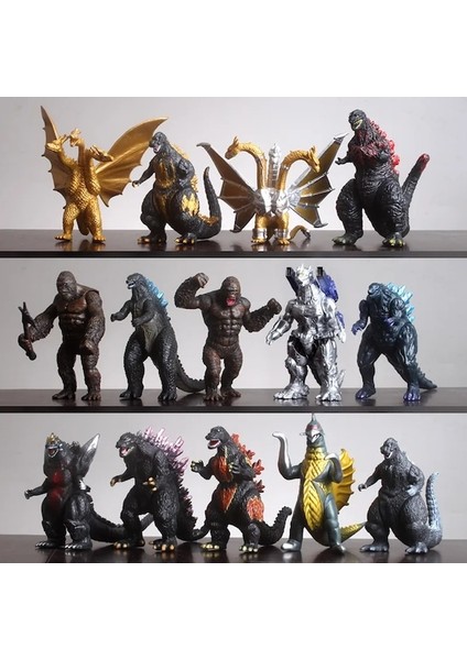 No.15-Godzilla Oyuncak Şekil Modeli Canavar King Kong Anime Aksiyon Figürleri Film Çevre Birimleri Oyuncak Koleksiyonu Karikatür Serin Süsler Hediyeler (Yurt Dışından)