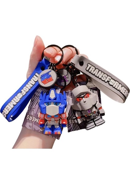 Optimus-Opp-Karikatür Film Trafo Moder Anahtarlık Optimus Prime Yaban Arısı Decepticon Robot Araba Kolye Anahtarlık Cadılar Bayramı Noel Hediyesi (Yurt Dışından)