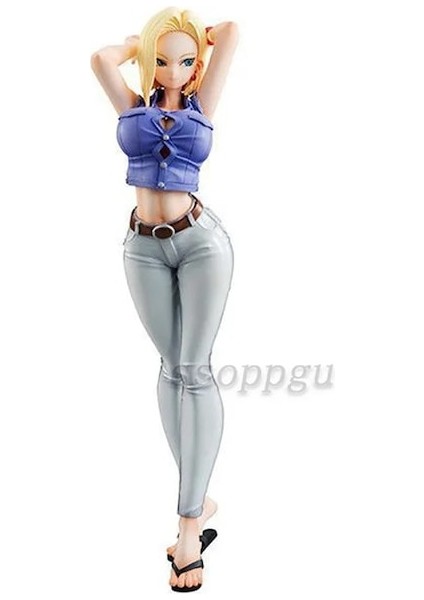 D Hiçbir Kutu-Anime Dragon Ball Şekil Yetişkin Kız Bulma Lansmanı Bideru Chichi Android 18 Pvc Action Figure Koleksiyon Model Oyuncaklar Bebek Çocuk Hediye (Yurt Dışından)