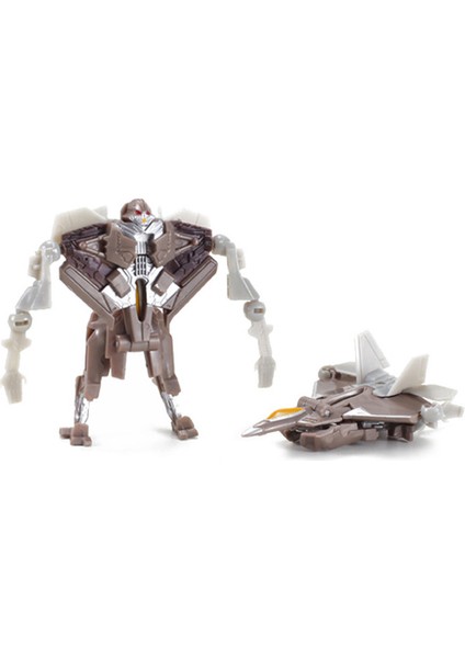 Mini Dönüştürülebilir Savaş Uçağı Araba Modeli Deforme Robot Çocuklar Biblo Koleksiyon (Yurt Dışından)