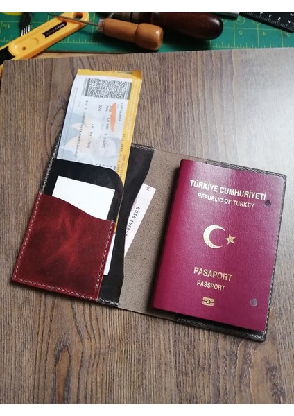 Hakiki Deri Pasaport Kılıfı Kişiye Özel El Yapımı Seyahat Cüzdan Gerçek Deri MP42 fiyatları