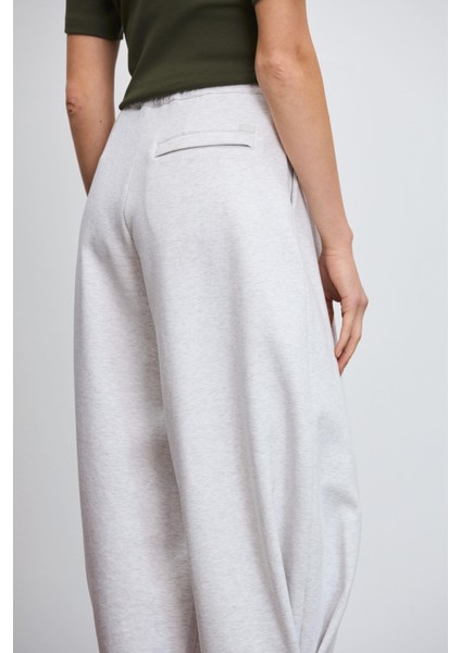 Yüksek Bel Slouchy Pileli Pantolon