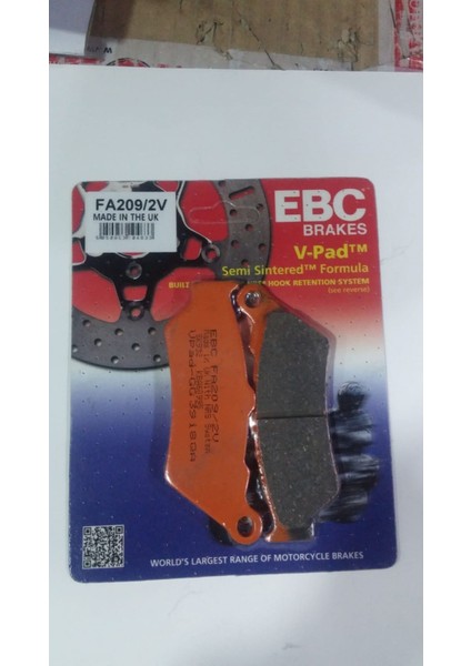 Fren Balatası Yarı Sinter FA209/2V 2000-2007 Bmw F 650 Cs Ön