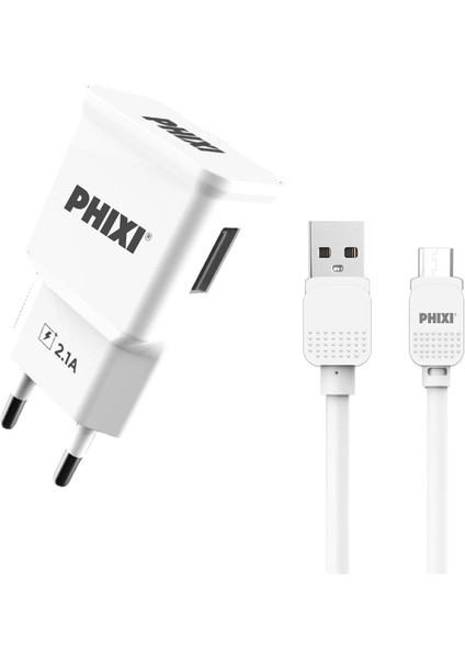 PCH201M Basic 2.1A Micro USB Kablolu Şarj Cihazı