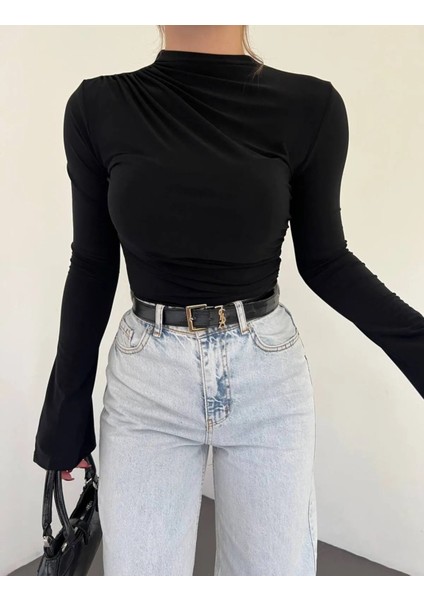 Kadın Ispanyol Kol Büzgülü Bluz modelleri