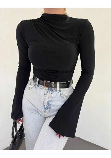 Kadın Ispanyol Kol Büzgülü Bluz fırsatları