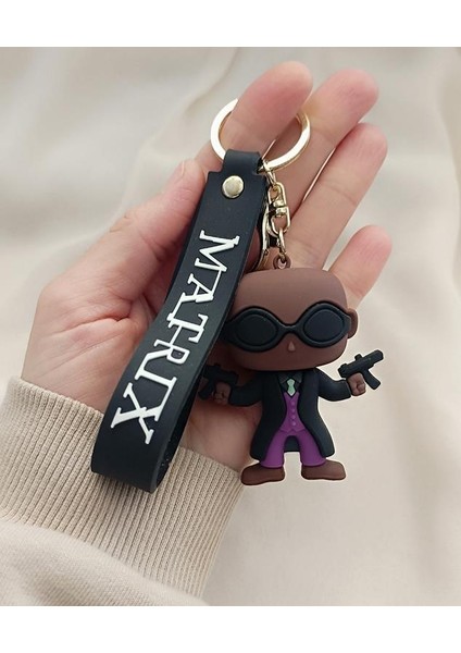 Matris Anahtarlık Silikon 3D Anime Matrix Oyuncak Araba Çanta Süsü