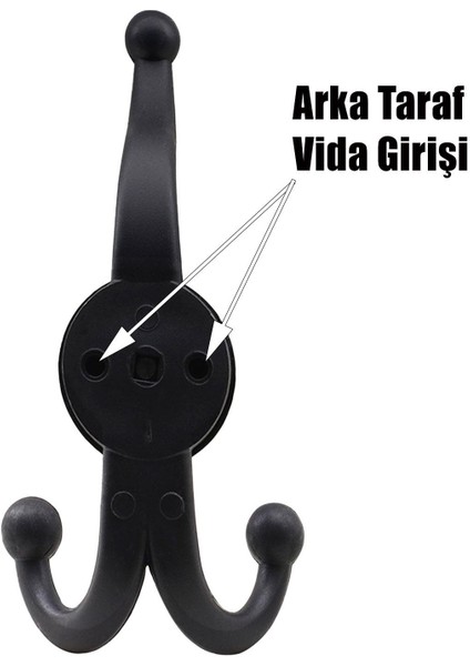 Askılık Portmanto Vestiyer Banyo Dolap Elbise Askısı Sert Plastik 5 Adet fırsatları