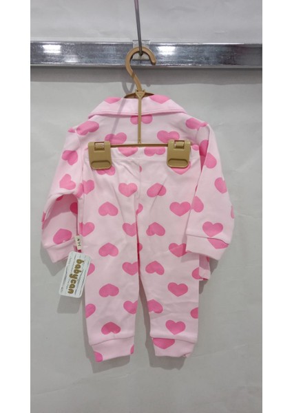 Uğurböceğiçocuk Kalpli Baskılı Pijama Takım 2422