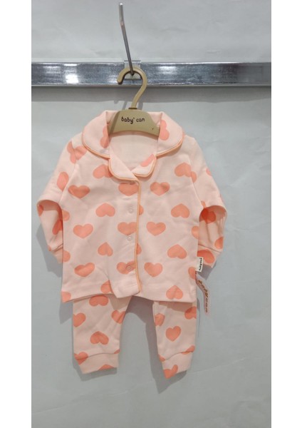 Uğurböceğiçocuk Kalpli Baskılı Pijama Takım 2422