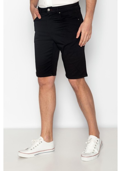 Erkek Fit Pamuklu Extra Rahat Kısa Şort