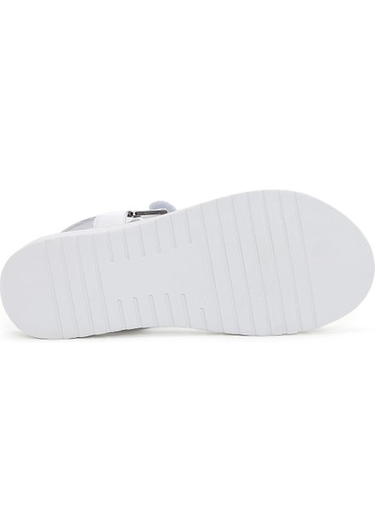Kadın Beyaz Deri Comfort Sandalet 25SFD340518 fırsatları