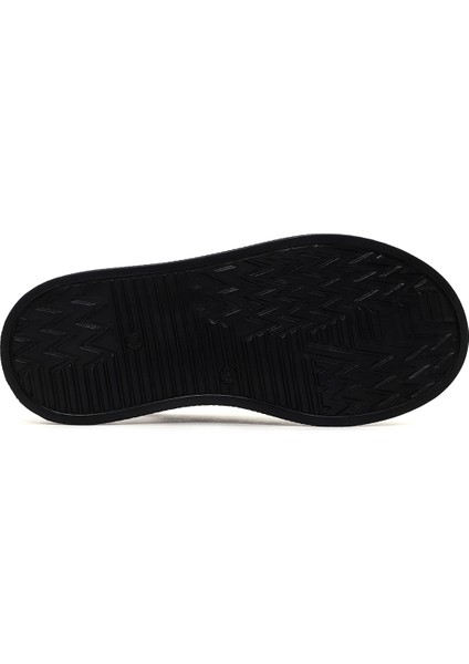 Kadın Siyah Bantlı Deri Comfort Sandalet 25SFD300118
