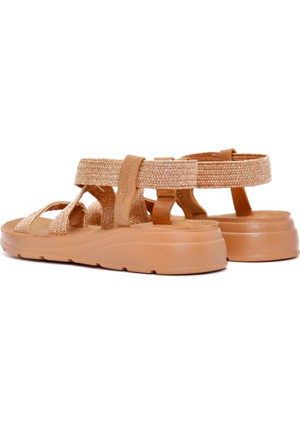 Kadın Bej Hasır Comfort Sandalet 25SFE4615M7