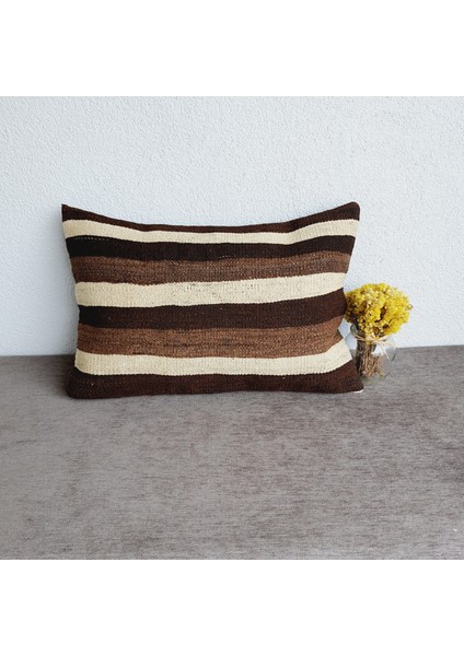 El Dokuma Kilim Kırlent Kılıfı 40X60 cm