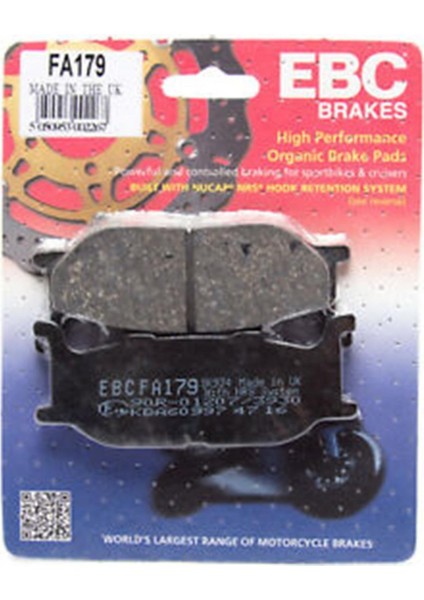 Fren Balatası Organik FA179 1995-2003 Yamaha Virago Xv 535 Ö