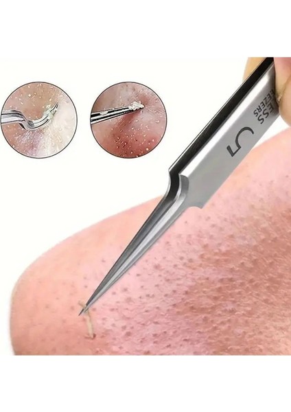 Alman Ultra İnce No. 5 Hücre Klip Cımbız Güzellik Salonu Özel Kazıma ve Kapanış Artefakt İğne Aracı fiyatları