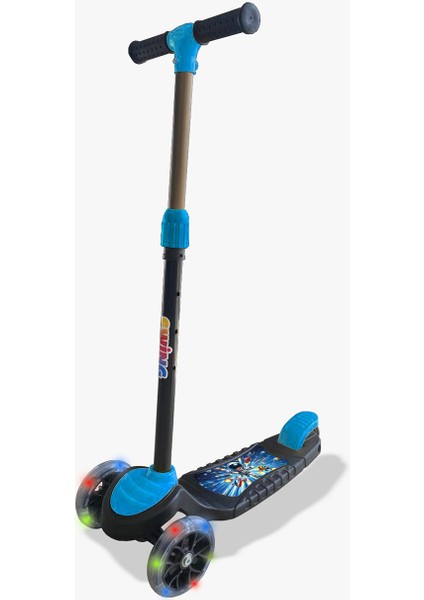 Swing Işıklı 3 Tekerlekli Scooter Mavi