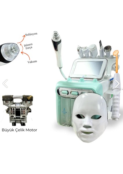 Psd Kozmetik Hydrafacial Pro8 (Büyük Motor) + Dijital Buhar + Metal Loop Işık (Amerikan Cilt Bakım Gold Paket) fiyatları
