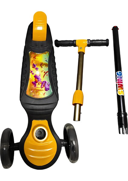 Swing Işıklı 3 Tekerlekli Scooter Sarı fırsatları