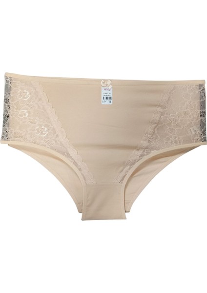 Hnx 4'lü Pamuklu Ön ve Arka Dantelli Yüksek Bel Büyük Beden Kadın Külot indirimleri