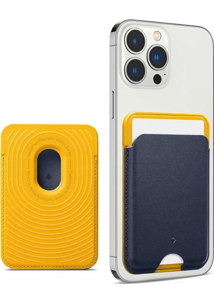 Caseology iPhone Için Magsafe Özellikli Kartlı Manyetik Cüzdan Nano Pop V2 Blueberry Navy - AFA06390