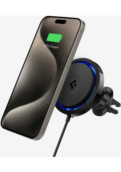 MagFit Air Vent Araç içi Telefon Tutucu + Manyetik Kablosuz Şarj Cihazı / Özel Fanlı Isı Düşürücü iPhone için MagSafe özellikli Cryomax OneTap Pro 3 ITS12WC - ACP07082