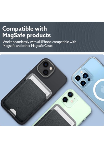 Caseology iPhone Için Magsafe Özellikli Kartlı Manyetik Cüzdan Nano Pop V2 Black Sesame - AFA06997