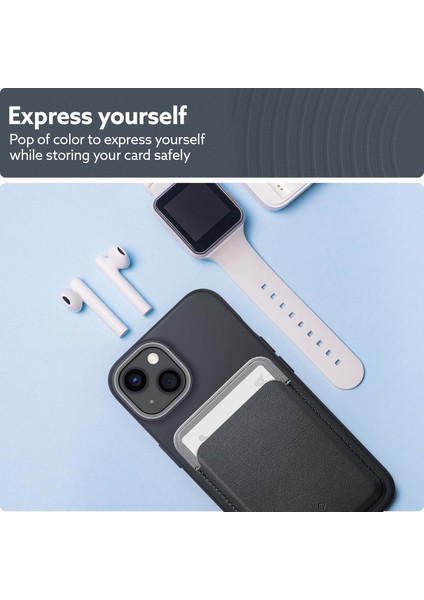 Caseology iPhone Için Magsafe Özellikli Kartlı Manyetik Cüzdan Nano Pop V2 Black Sesame - AFA06997