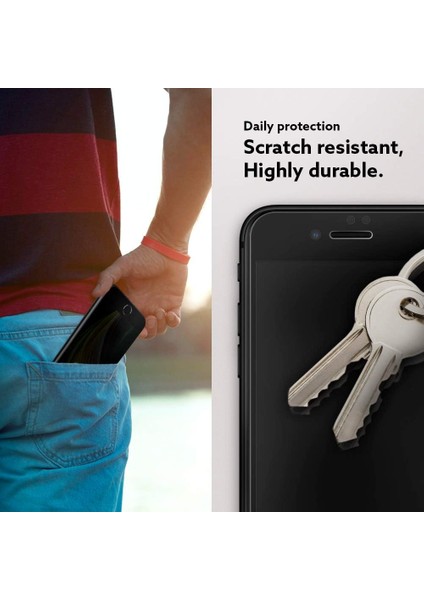 Caseology iPhone Se (2022 / 2020) / 8 / 7 Cam Ekran Koruyucu Kolay Kurulum Snap Fit (2 Adet) - AGL01346